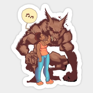 Soothing the Savage Beast Sticker